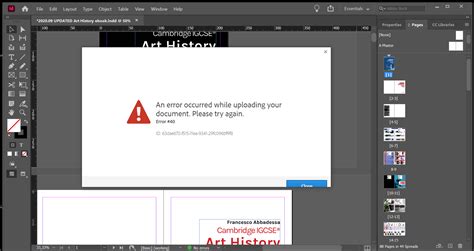 Image result for Adobe InDesign Problem Error