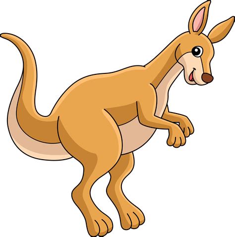 Kangaroo Animal Colored Cartoon Illustration 7528353 Vector Art at Vecteezy