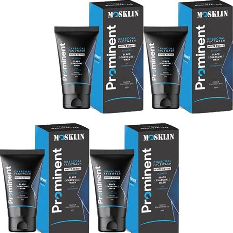 MOSKLIN PROMINENT CHARCOAL FACEWASH FOR DEEP SKIN CLEANSING ...