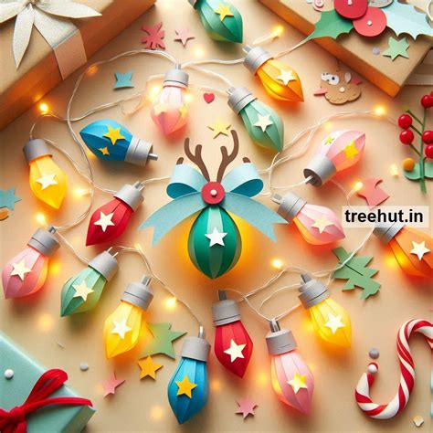 Christmas Lights Paper Craft Ideas, Christmas Decoration Ideas for ...