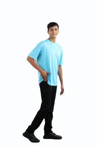 Round Neck Half Sleeve T Shirt - Blue Half Sleeve Round Neck T Shirts ...