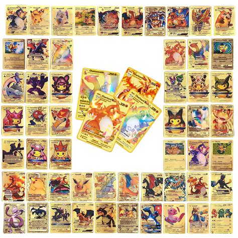Buy Maanys55 PCS Gold Foil Cards Deck Box, TCG Assorted Card box ...