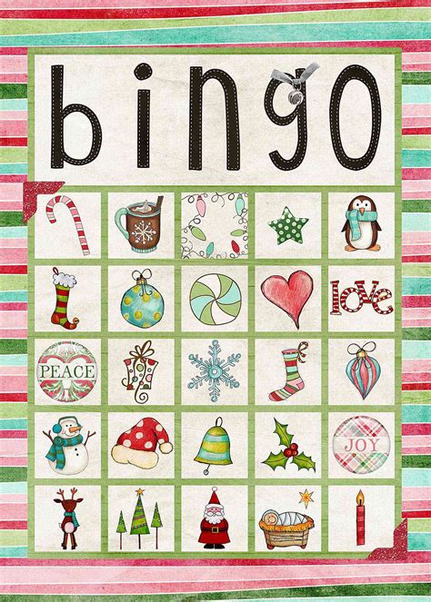 12 Free Printable Christmas Bingo Games for the Family