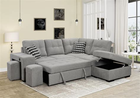 Amazon.com: Oversized Pull-Out Sleeper Sofa Bed,Reversible Modular ...