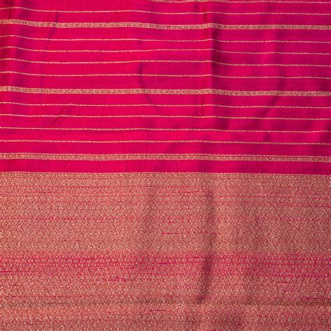 Pink Banaras Raw Silk Saree – Snehalayaa Silks