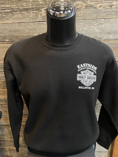 Eastside Harley-Davidson® Men's Black Crew Neck – Mt. Rainier Harley ...
