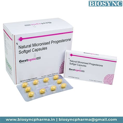 Gestsync 200 - Natural Micronised Progesterone Softgel Capsules ...