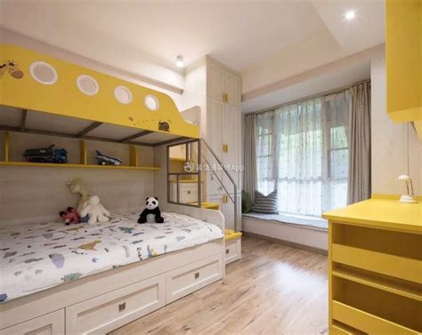 140平方米儿童房上下床装修设计效果图_装信通网效果图