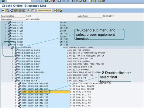 SAP Creating Works Order 的图像结果