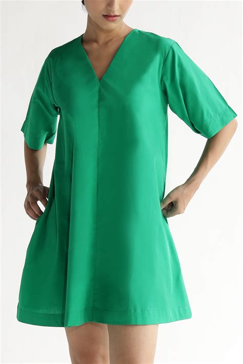 Ella Pocket Dress: Island Green – OZiSS