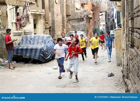 Happy Arab Egyptian Children Celebrating Editorial Stock Image - Image ...