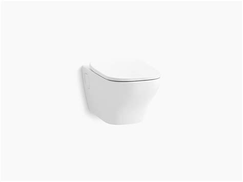 Buy APT™ Wall-hung square-front toilet bowl with skirted trapway Wall ...