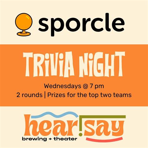 Sporcle Trivia Night, 2350 W Liberty St, Ann Arbor, MI, United States ...