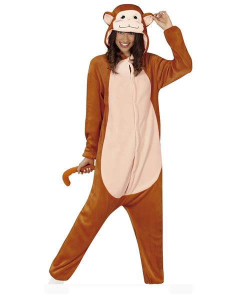 Monkey Onesie Unisex Costume | - Karneval Universe