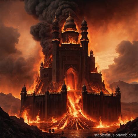 Dramatic Depiction of Islamic Hell | Stable Diffusion Online
