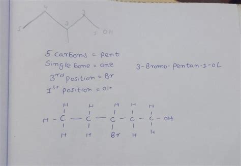 pls write the chain structure of this and write the iupac name using ...