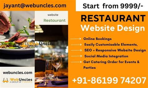 Restaurant Website Design - Webuncles - A Group Of IT Experts