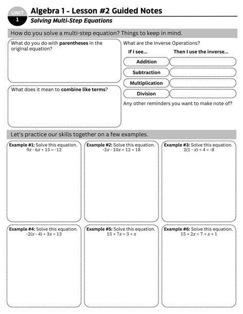 Free custom combining like terms worksheet templates | Canva ...