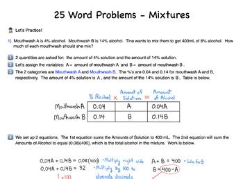 Algebra Word Problems with 2 Variables 的图像结果