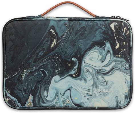 Probus Ocean Green Marble Canvas Printed Laptop Sleeve Case Cover for ...
