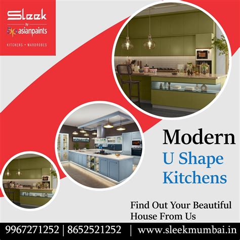 Upgrade Your Kitchen with Modern U-Shape Designs! | Sleek Kitchens ...