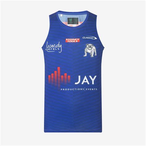 Classic Canterbury Bulldogs 2023 Training Singlet - Navy - Mens Replica ...