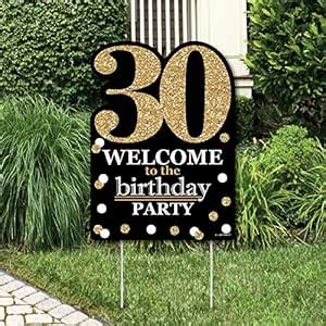 Big Dot of Happiness Adult 30th Birthday - Gold - Party Decorations ...