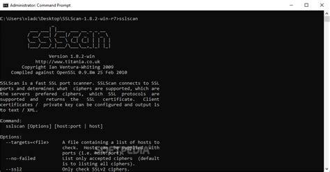 Image result for How to Use SSLScan