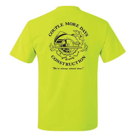 Couple More Days Construction - Safety Green Tee – Dude Dad