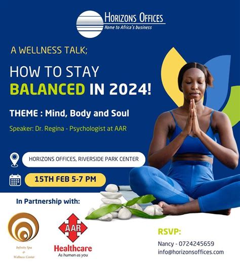 A Wellness Talk - Mind, Body and Soul. How to stay balanced in 2024 ...