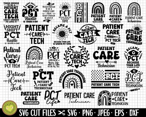 Patient Care Tech Svg Png Bundle Pct Svg Png Bundle Cricut Cut File Bundle - Etsy