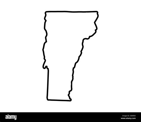 Vermont state map. US state map. Vermont outline symbol. Vector illustration Stock Vector Image ...