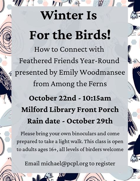 Winter is for the Birds! with Emily Woodmansee from Among the Ferns ...