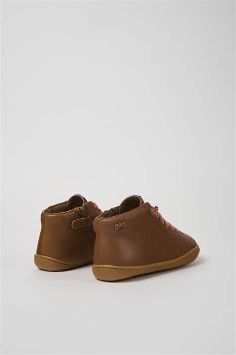 Peu Brown Boots for Kids - Spring/Summer collection - Camper India