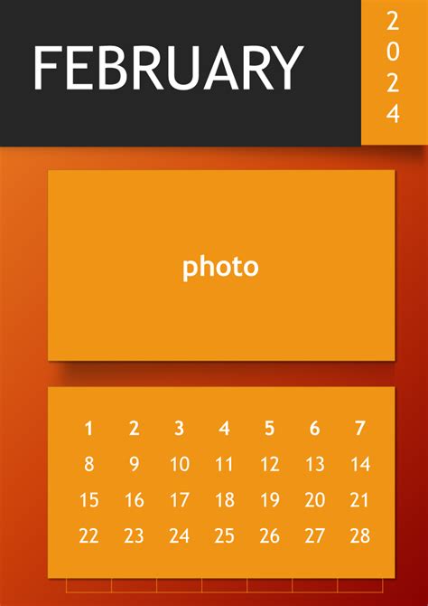 Calendar 2024 PPT template Gratis