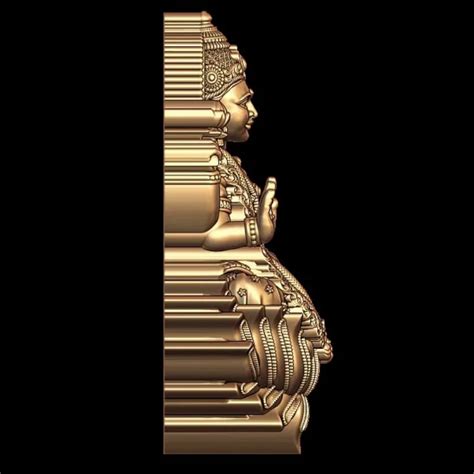 Exquisite Devi Laxmi 3D Model Design for Jewelry