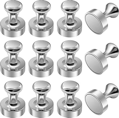 Buy 12 PCS Fridge Magnets - Magnetic Push Pins, Thumbtack, Whiteboard ...