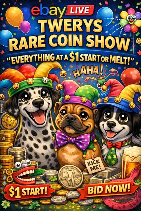 TWERYS RARE COIN NO JOKE DEALS - APRIL FOOLS LIVE - eBay Live