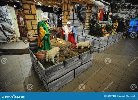 Christmas Nativity Crib Sets Stock Photo - Image of joseph, december ...