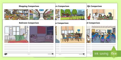 Two Different Worlds, One Home Comparison Worksheet / Worksheet
