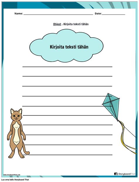 Runon riimijärjestelmän laskentataulukot Storyboard