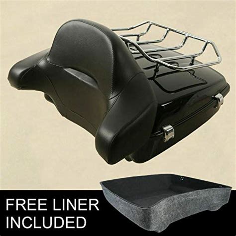 TCT-MT Chopped Tour Pack Pak Trunk Backrest & Top Luggage Rack Fit For ...