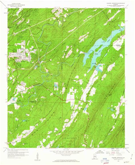 Cahaba Heights, Alabama 1959 (1960) USGS Old Topo Map Reprint 7x7 AL ...
