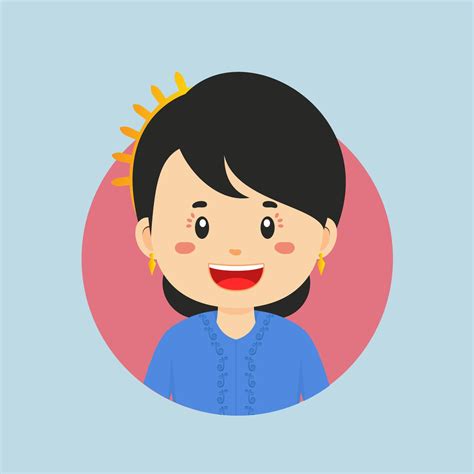 Avatar of a West Java Indonesian Character 21842684 Vector Art at Vecteezy