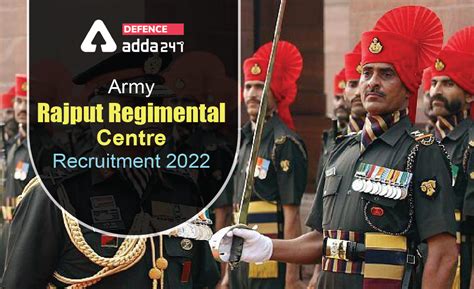 Army Rajput Regimental Centre Recruitment 2022, Last Day to Apply for ...