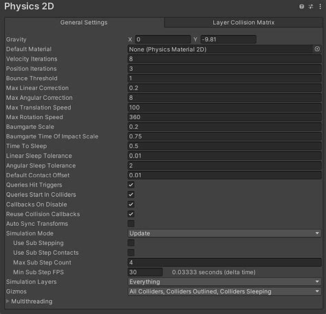Image result for Physics Material 2D Unity
