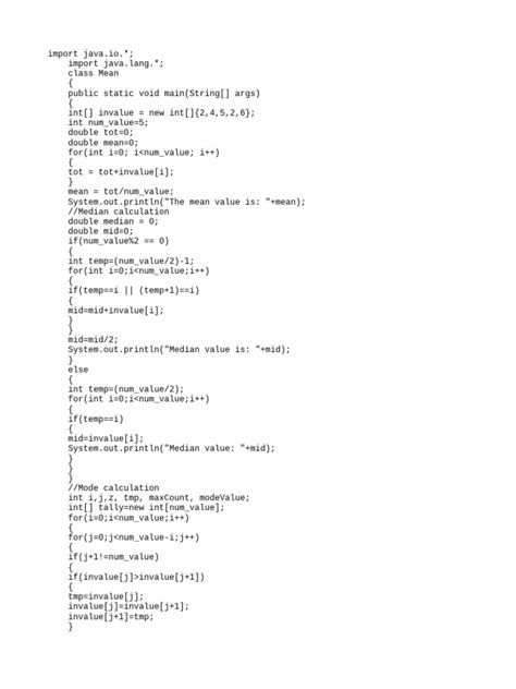 How to Calculate Mean in Java Using Loops 的图像结果