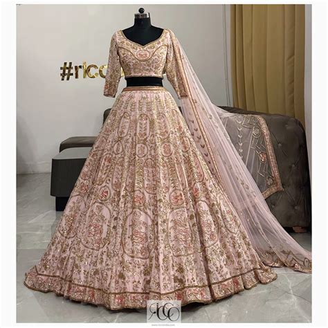 PINK BRIDAL LEHENGA – Ricco India