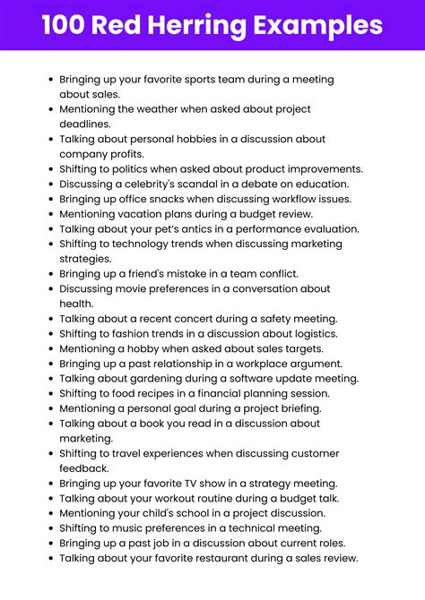 Red Herring - 40+ Examples, Definition, Techniques, Uses, PDF