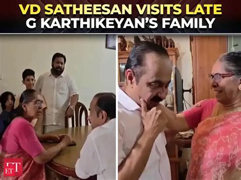 Keralam CM-designate VD Satheesan visits late G Karthikeyan’s family ...